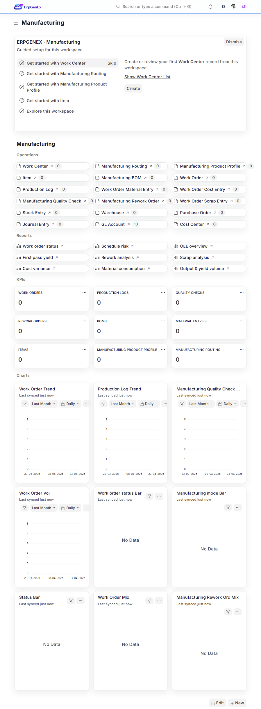 ErpGenEx — Manufacturing