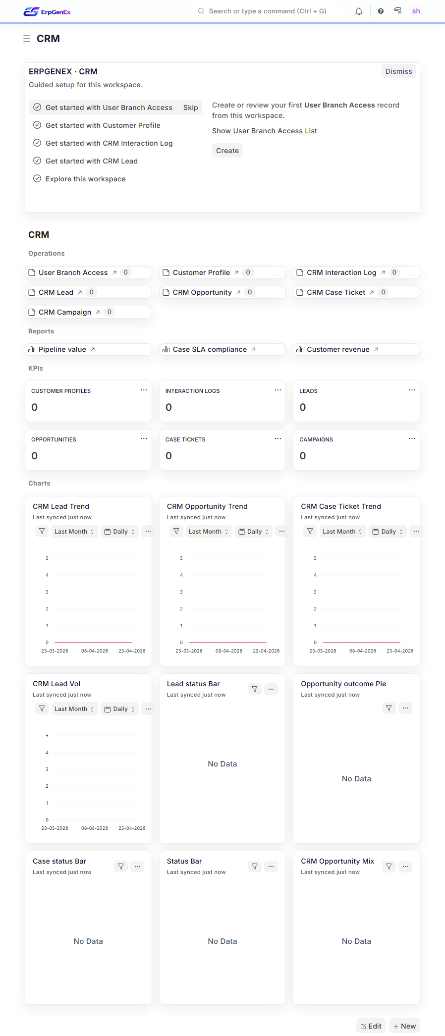 ErpGenEx — Customer Core