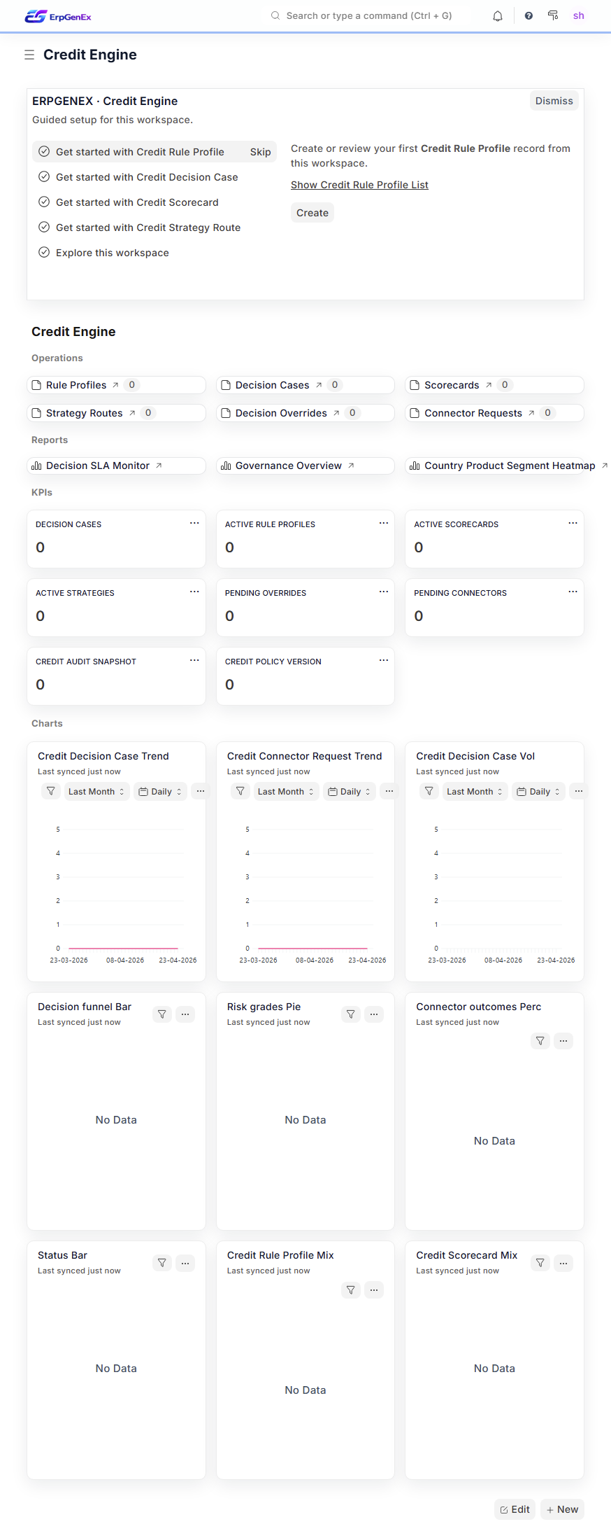 ErpGenEx — Credit Engine