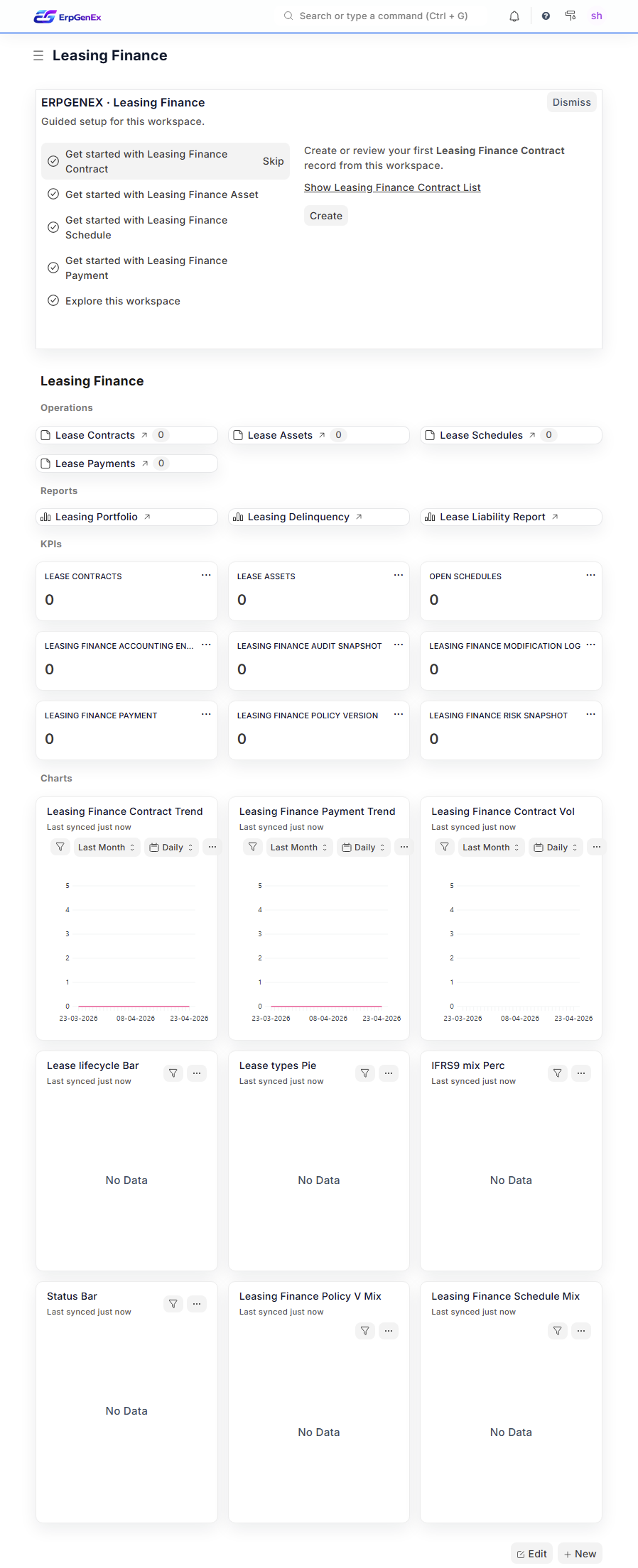 ErpGenEx — Leasing Finance