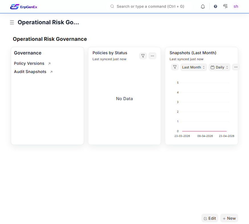 ErpGenEx — Operational Risk