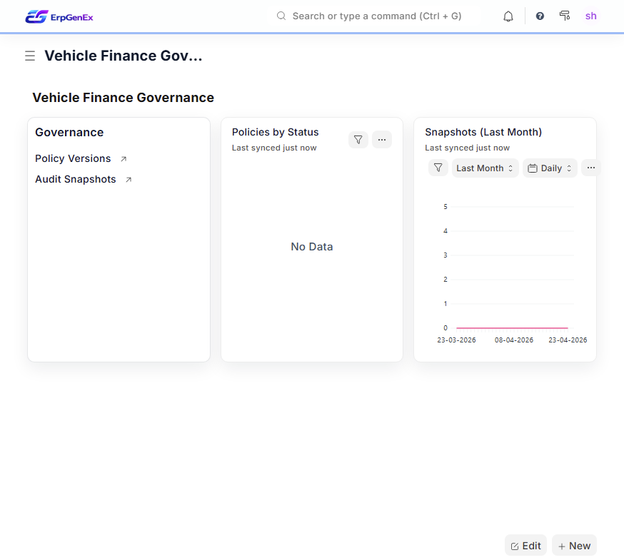 ErpGenEx — Vehicle Finance